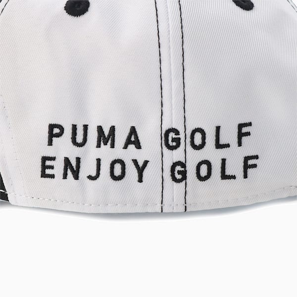 ウィメンズ ゴルフツアー ラウンド キャップ, PUMA BLACK-BRIGHT WHITE, extralarge-JPN
