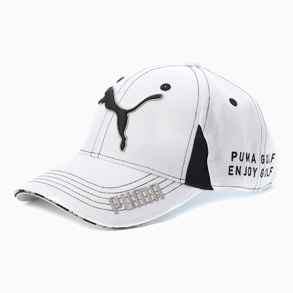 ウィメンズ ゴルフツアー ラウンド キャップ, Bright White-Puma Black, extralarge-JPN