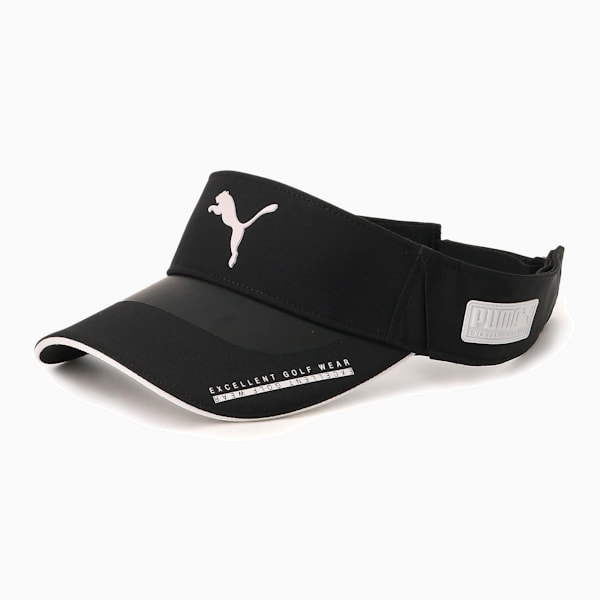 ウィメンズ ゴルフ EGW ツアーデザイン バイザー, Puma Black, extralarge-JPN