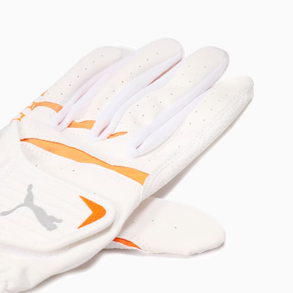 ゴルフ HEXA グリップ グローブ 左手用, BRIGHT WHITE-VIBRANT ORANGE, extralarge-JPN