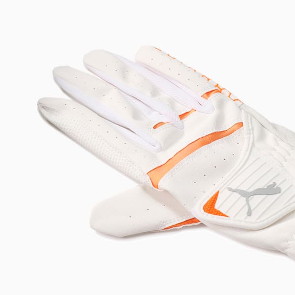 ゴルフ HEXA グリップ グローブ 右手用, BRIGHT WHITE-VIBRANT ORANGE, extralarge-JPN