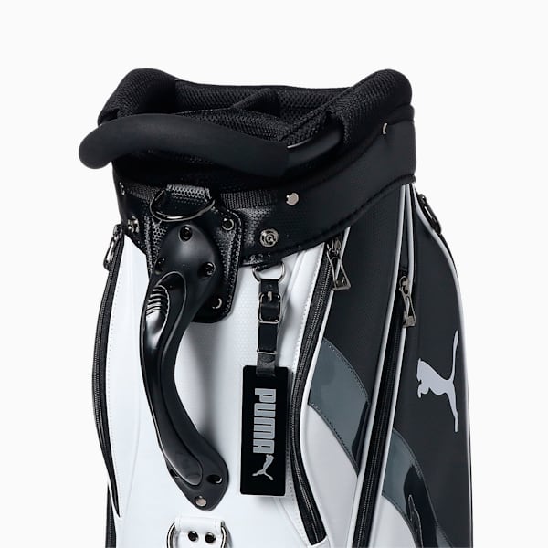 メンズ ゴルフ ライト カラーブロッキング キャディバッグ, Puma Black-Bright White