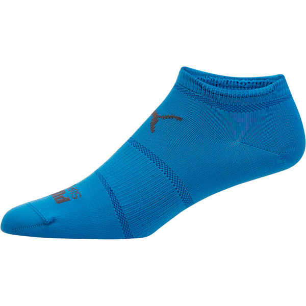 Superlite Men's No Show Socks (3 Pack), asphalt-french blue-white-quarry, extralarge
