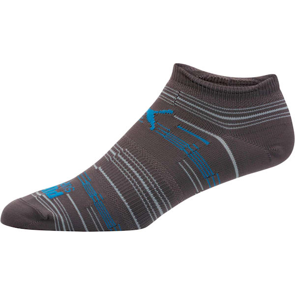 Superlite Men's No Show Socks (3 Pack), asphalt-french blue-white-quarry, extralarge