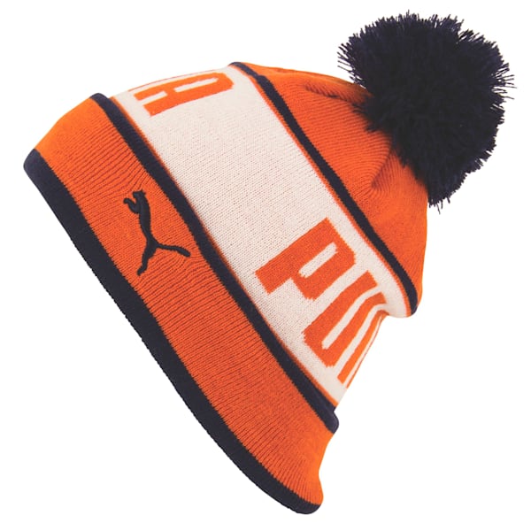 Capital Pom Beanie, orange-white, extralarge