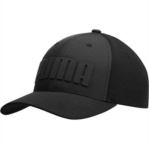 Mono Cubic Trucker Hat, Black, extralarge