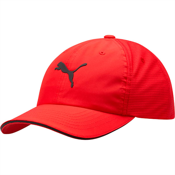 Mesh Running Hat, Red/Black, extralarge