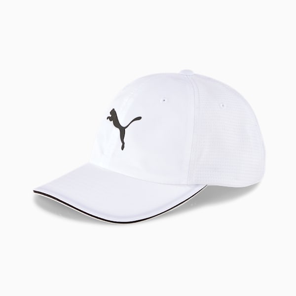 Mesh Running Hat, White/Black, extralarge