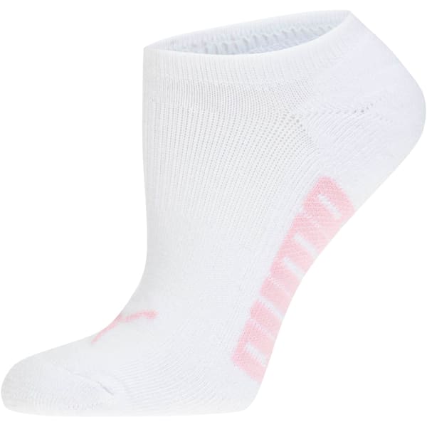 Women’s Invisible No Show Socks (3 Pack), white-pink lady-microchip-true blue, extralarge