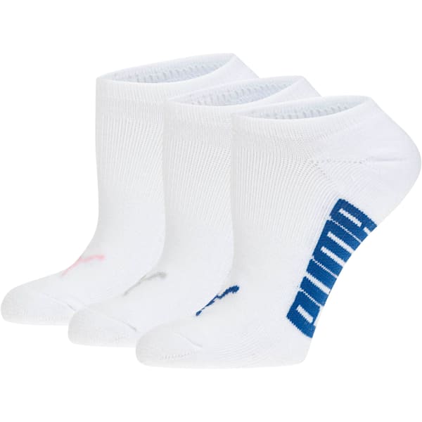 Women’s Invisible No Show Socks (3 Pack), white-pink lady-microchip-tr, extralarge