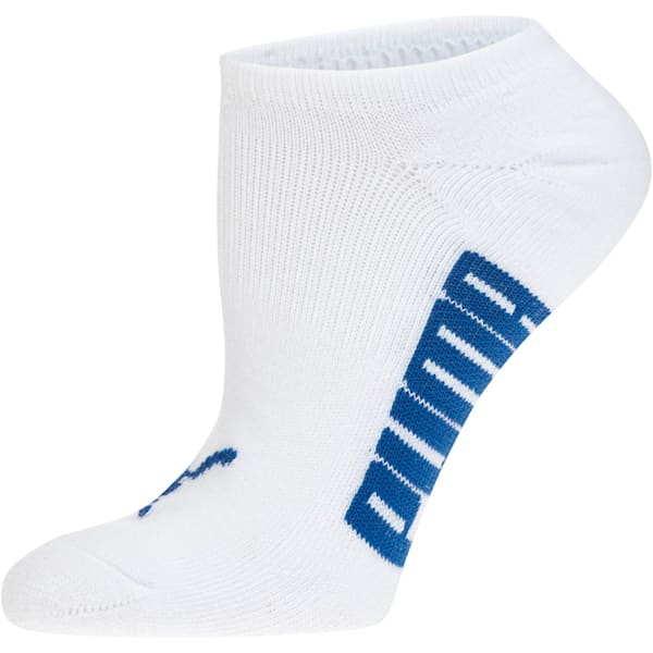 Women’s Invisible No Show Socks (3 Pack), white-pink lady-microchip-true blue, extralarge