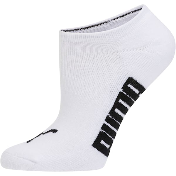 Women’s Invisible No Show Socks (3 Pack), white-black-light heather grey, extralarge