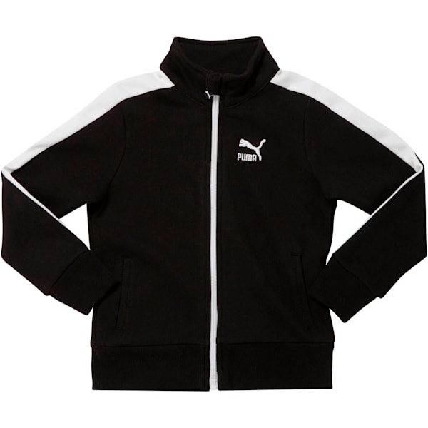 Toddler T7 Track Jacket, puma black-white, extralarge