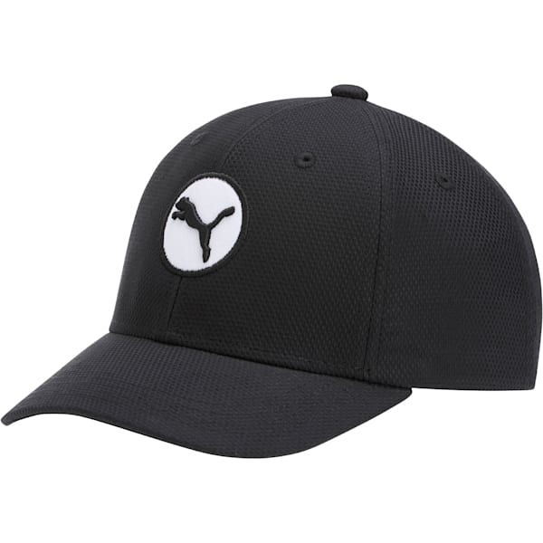 Orbit Big Kids' Flexfit Hat, BLACK/WHITE, extralarge