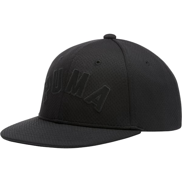Total Flatbill Snapback Hat, BLACK, extralarge