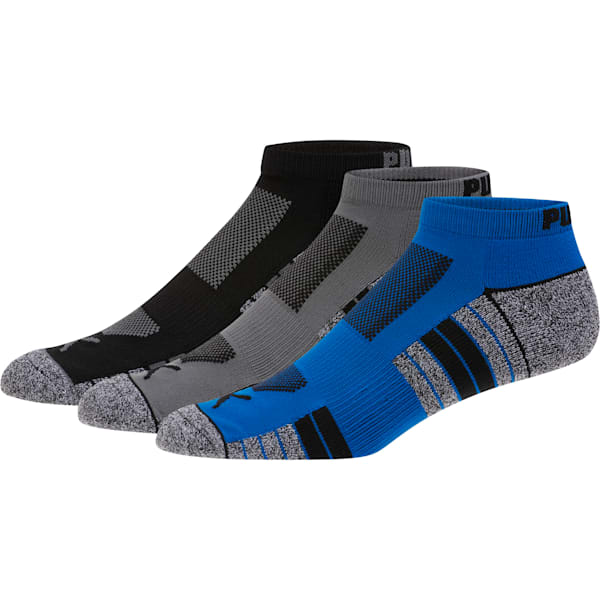 Men's Low Cut Terry Socks (3 Pack), BLUE, extralarge