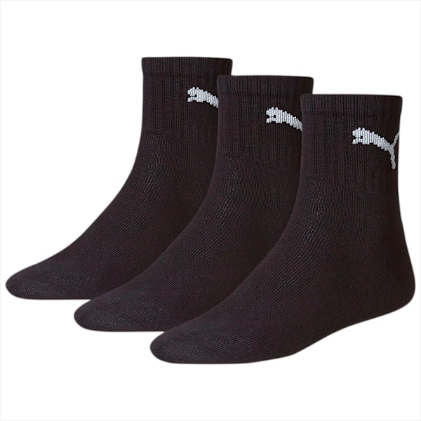 Short Crew Socks Unisex (3-Pack), black, extralarge