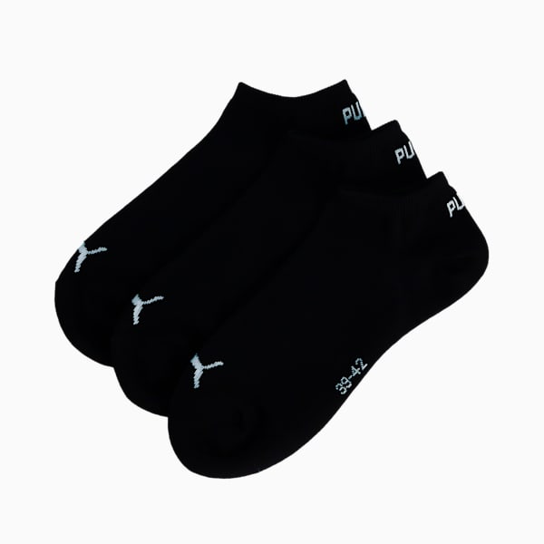 ユニセックス プーマ スニーカー ソックス 3足セット, black, extralarge-JPN