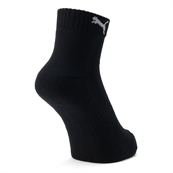 ユニセックス PUMA クォーター クッション ソックス 3足セット, black, extralarge-JPN