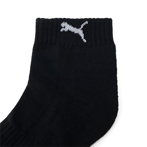 ユニセックス PUMA クォーター クッション ソックス 3足セット, black, extralarge-JPN