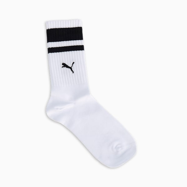 ユニセックス プーマ ペア ファッション ソックス 1足, white, extralarge-JPN