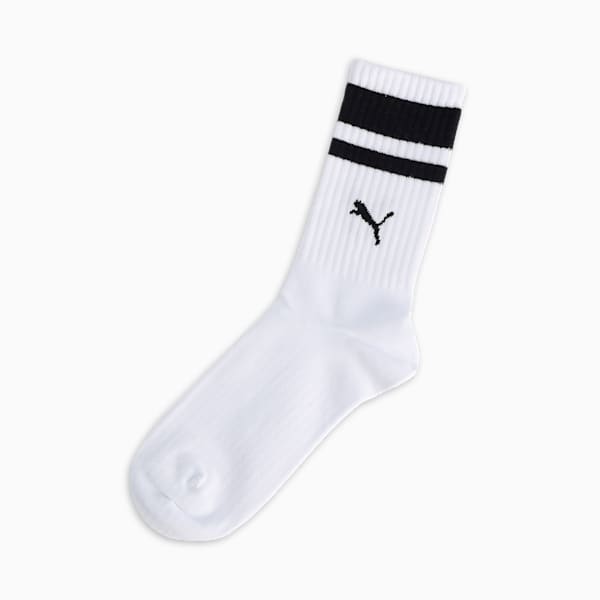 ユニセックス PUMA ペア ファッション ソックス 1足, white, extralarge-JPN