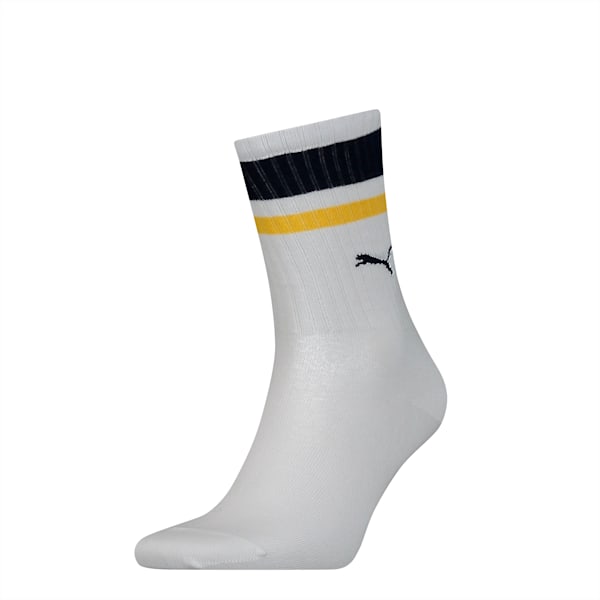 PUMA Unisex Socks (1 Pack), blue/yellow, extralarge