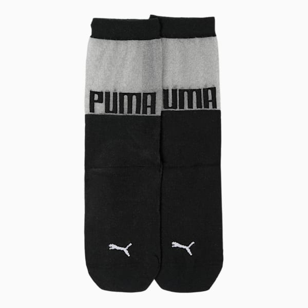 SG x PUMA Transparent Top Crew Socks Pack of 1, black, extralarge-IND