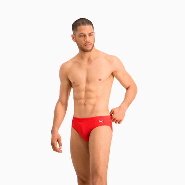 PUMA Swim Classic Men's Swimming Brief, red, extralarge