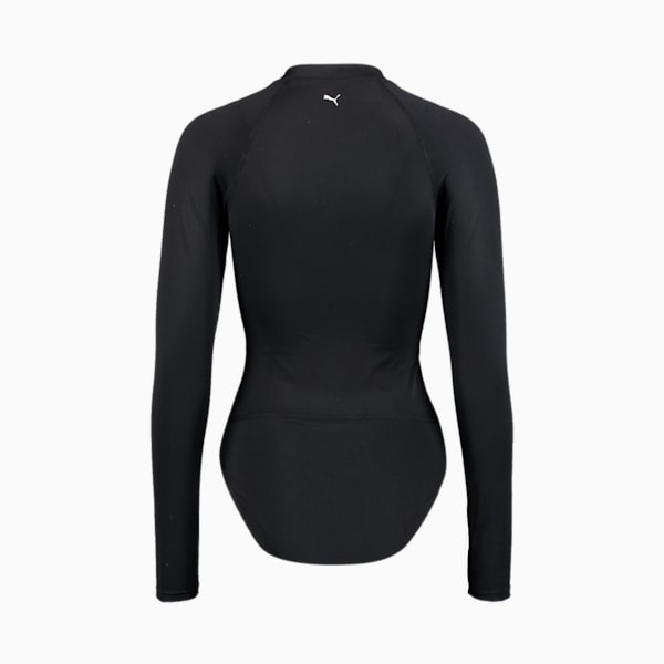 PUMA Swim Women's Long Sleeve Surf Suit, black, extralarge-GBR