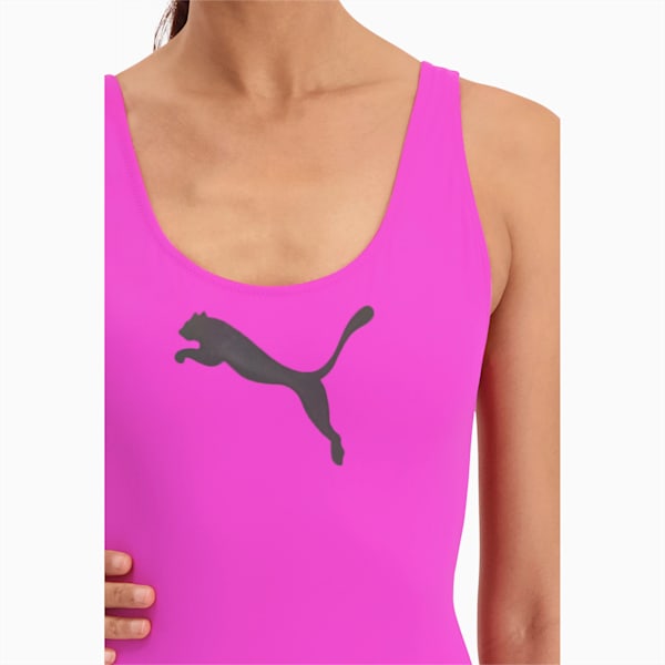 PUMA Swim Women's 1 Piece Swimsuit, orchid pink, extralarge-GBR