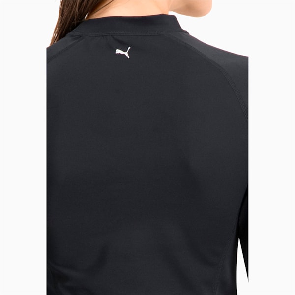 PUMA Swim Women's Long Sleeve Rash Guard, black, extralarge-GBR