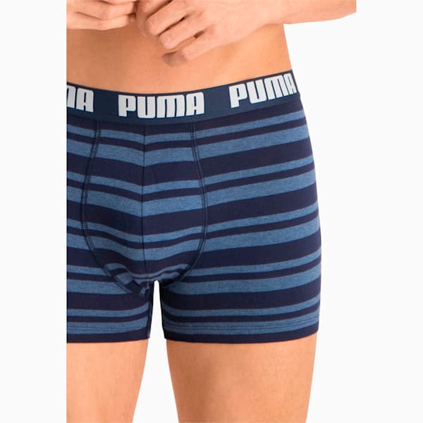 PUMA Heritage Stripe Men's Boxers 2 Pack, denim