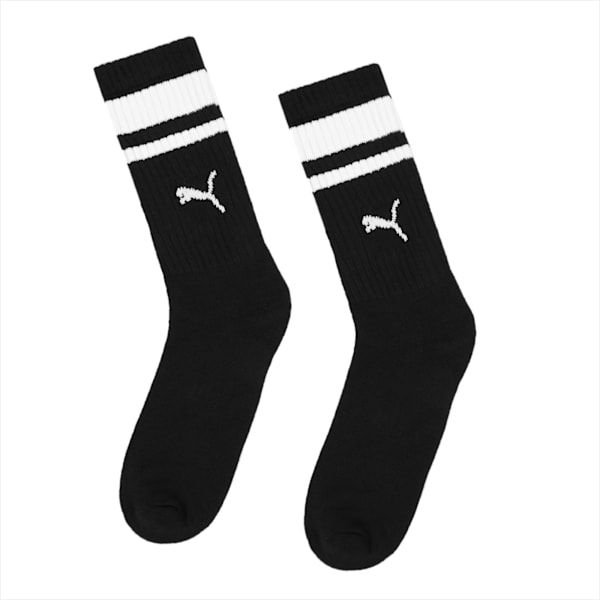 Crew Heritage Stripe Socks Unisex (2-Pack), black, extralarge-GBR