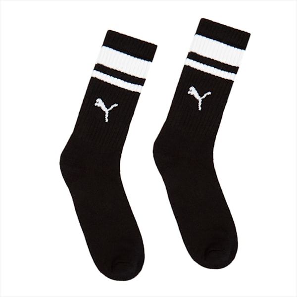 Crew Heritage Stripe Socks Unisex (2-Pack), black, extralarge-GBR