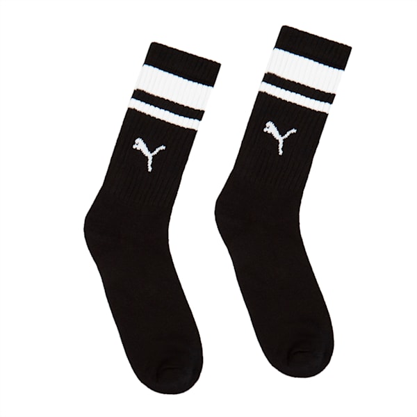 PUMA Unisex Crew Heritage Stripe Socks 2 Pack PUMA