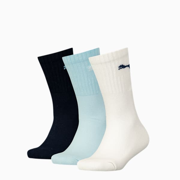 PUMA Junior Sport Socks 3 Pack, Marina, extralarge-GBR