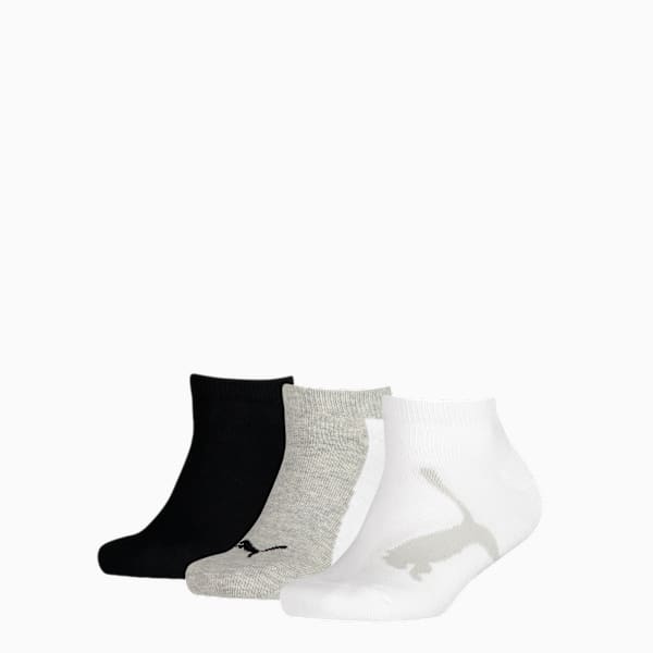 BWT Sneaker Socks Kids (3-Pack), white / grey / black, extralarge
