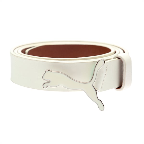 Skinny Pop Fitted Women's Golf Belt, white 3, extralarge-IND