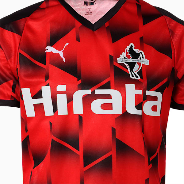 ロアッソ 2021 ホーム 半袖 ゲームシャツ ユニフォーム, PUMA RED, extralarge-JPN