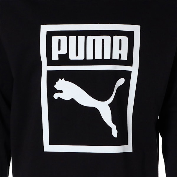 メンズ T7 グラフィック 長袖 Tシャツ, Puma Black
