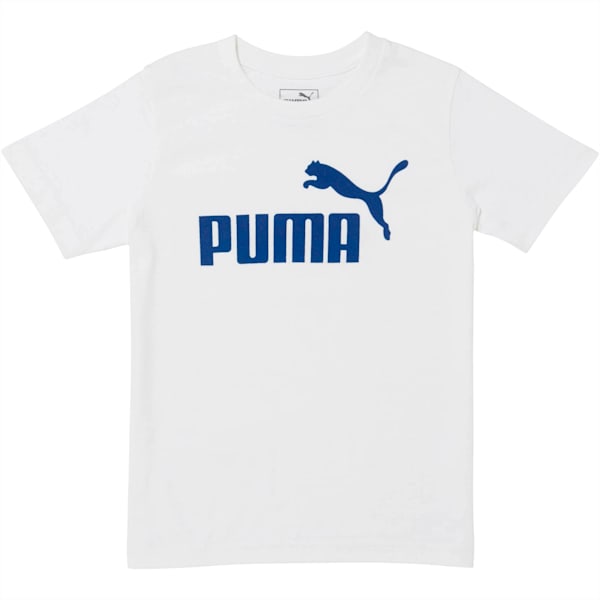 Little Kids' Logo Tee, PUMA WHITE, extralarge