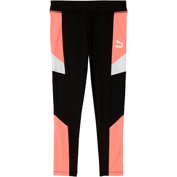 Little Kids' Colorblock Spandex Leggings, PUMA BLACK, extralarge