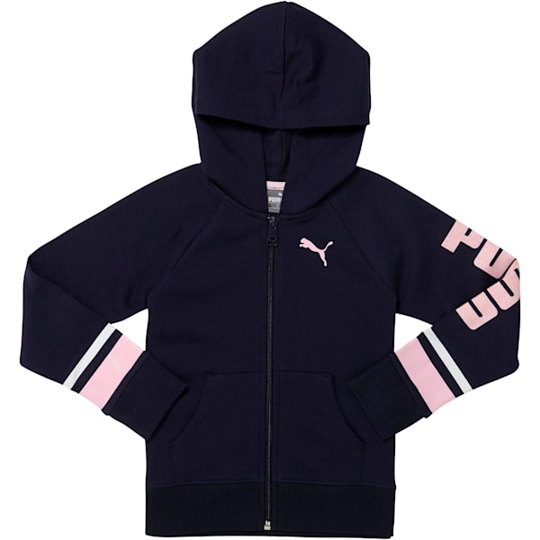 Little Kids Cotton Fleece Full Zip Raglan Hoodie