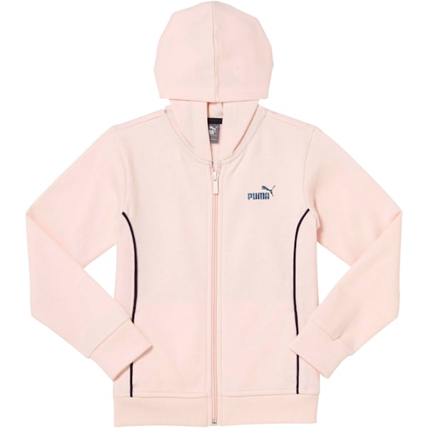 Little Kids' Full Zip Hoodie, PEARL, extralarge