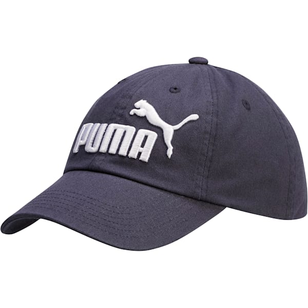 PUMA #1 Relaxed Fit Adjustable Hat, NAVY/WHITE, extralarge