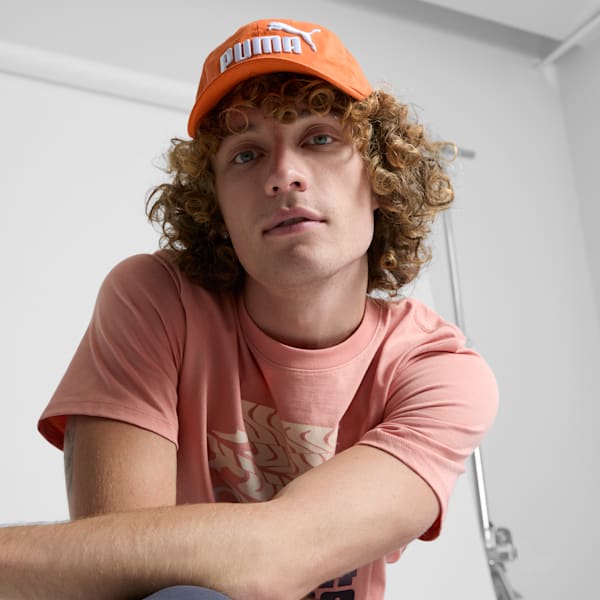 Gorra holgada ajustable PUMA #1, DARK ORANGE, extralarge