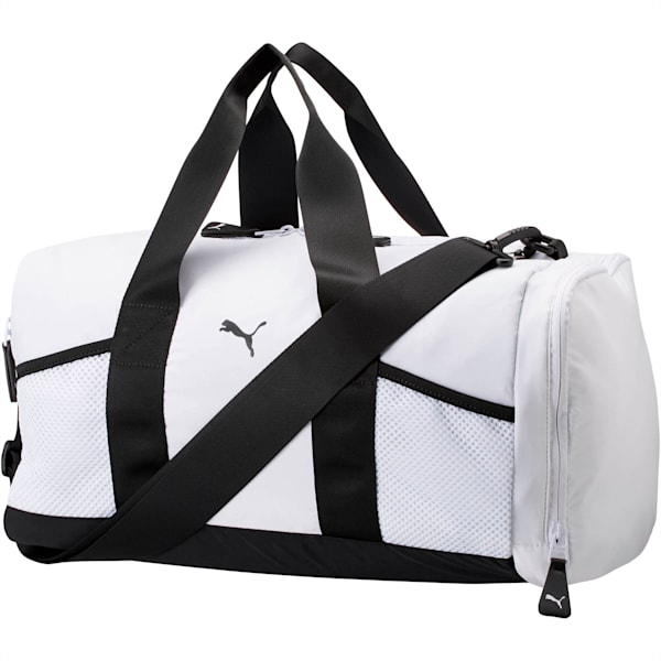 PUMA Upward Duffel Bag, White/Black, extralarge