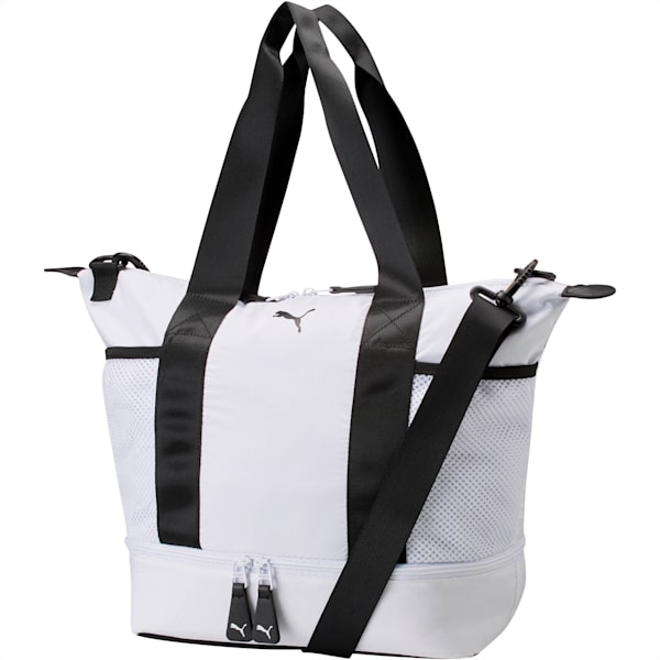 Upward Convertible Tote, White/Black, extralarge