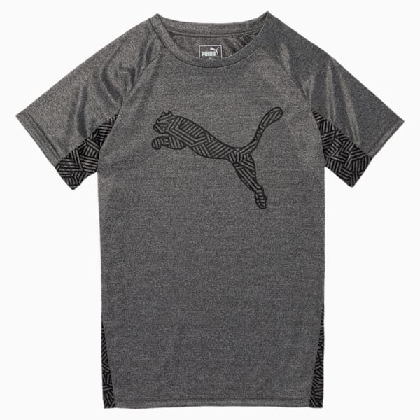 Boys' Performance Top JR, CHARCOAL HEATHER, extralarge